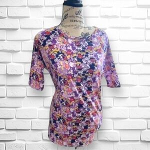 LuLaRoe XXS Irma Top • Disney Collection • Mickey Mouse • Purple • High-Low •NWT